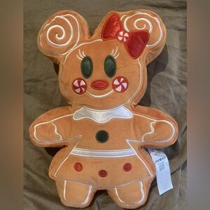 DISNEY PARKS CHRISTMAS GINGERBREAD SCENTED MINNIE MOUSE 13" PLUSH